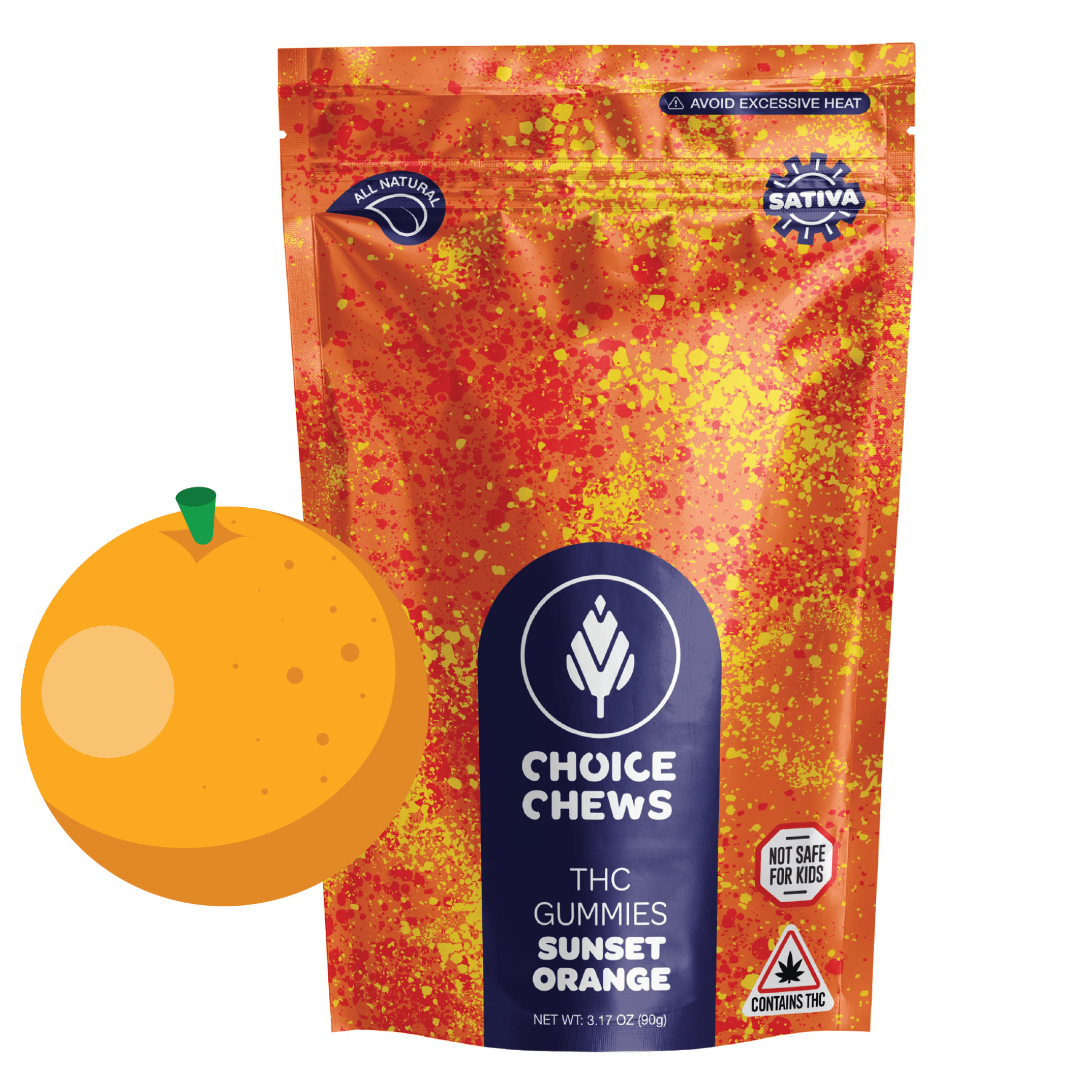 Sunset Orange Gummies 20pk | 100mg