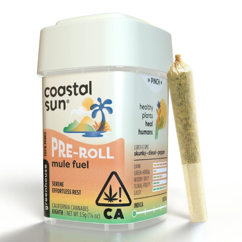 Coastal Sun Mule Fuel (I) Preroll 10pk 3.5g