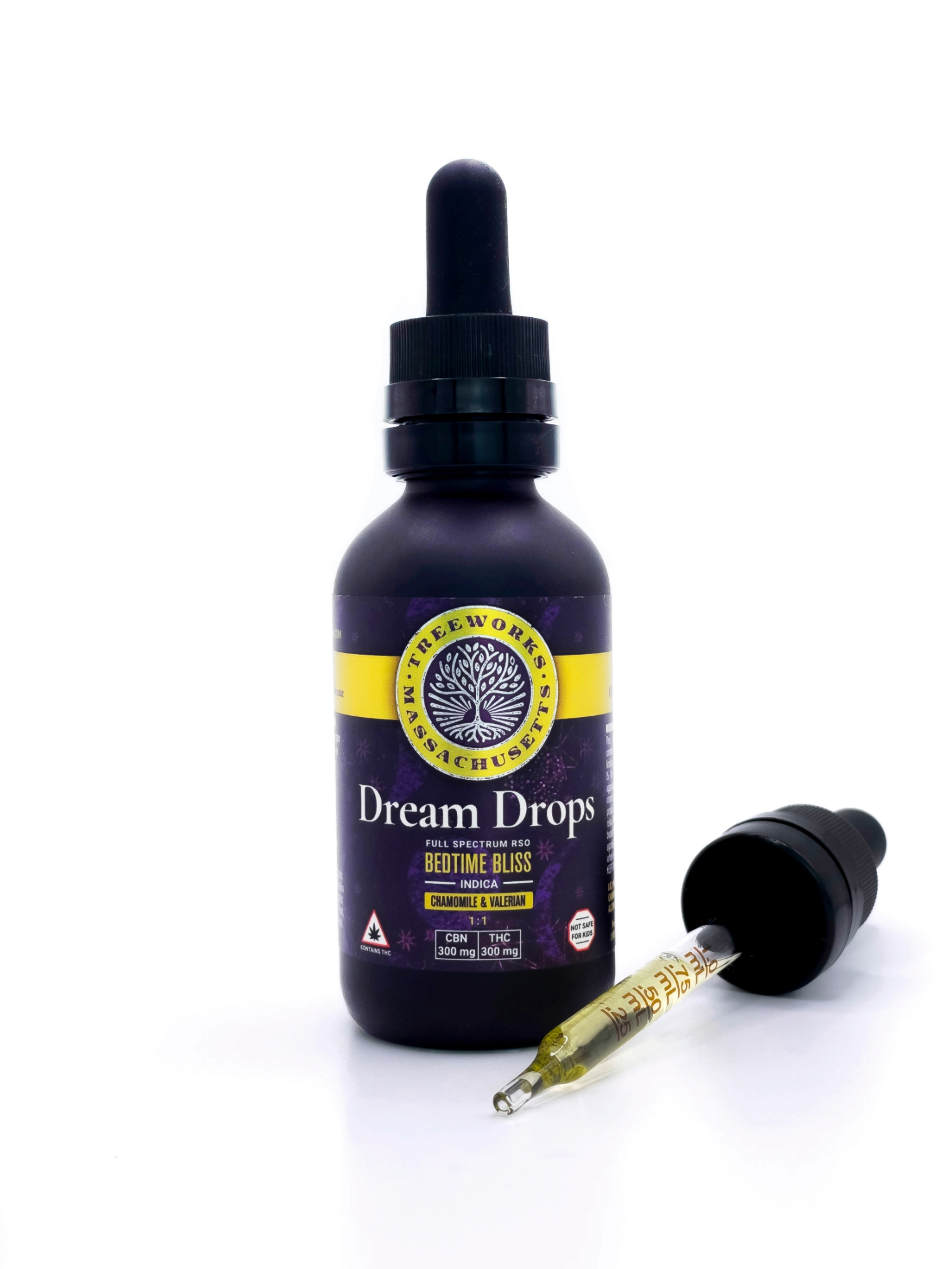 Treeworks 1:1 Dream Drops 300mg 60mL Tincture (THC:CBN) - Bedtime Bliss