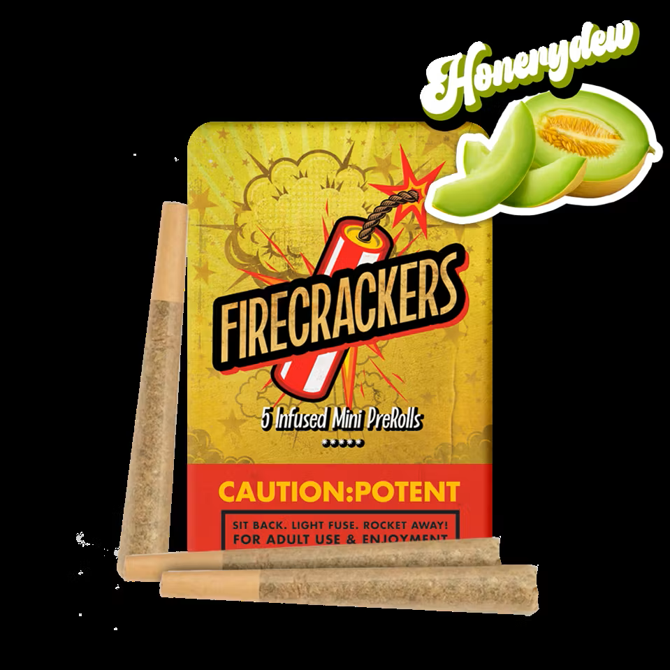 Firecrackers Honeydew 0.7g 5pk Infused Prerolls