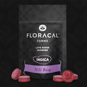 Floracal Wild Berry Live Rosin Gummies 100mg 10pk