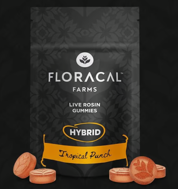 Floracal Tropical Punch 100mg 10pk Gummies