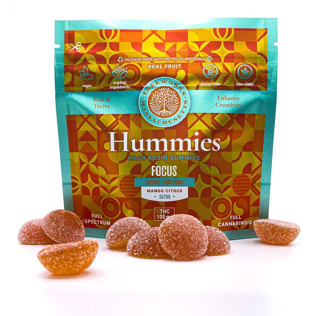 Focus | Citrus Hash Rosin Hummies | 20pk | 100mg