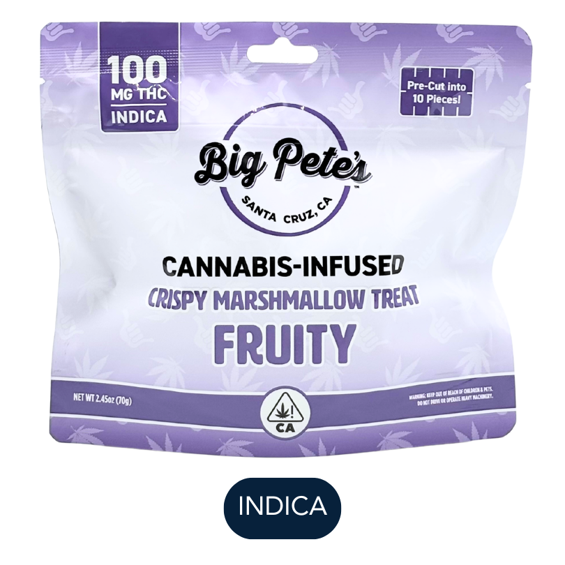 Big Pete's - Fruity Blast - Indica - Marshmallow Treat - 100mg