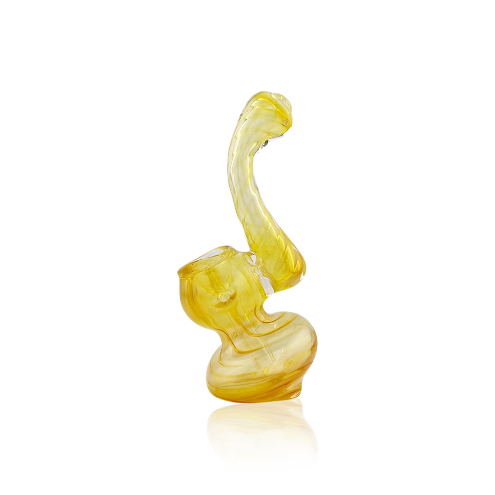 TROPICANNA - Glass - 4" Fumed Sherlock Mini Bubbler