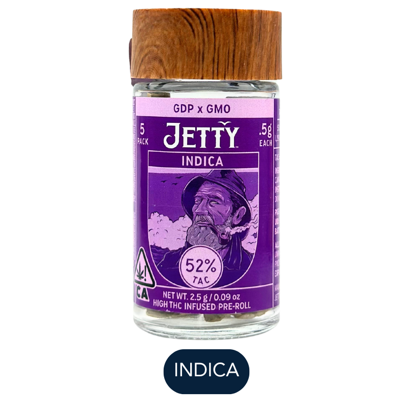 Jetty - High THC - GDP x GMO - Infused Preroll 5pk - 2.5g