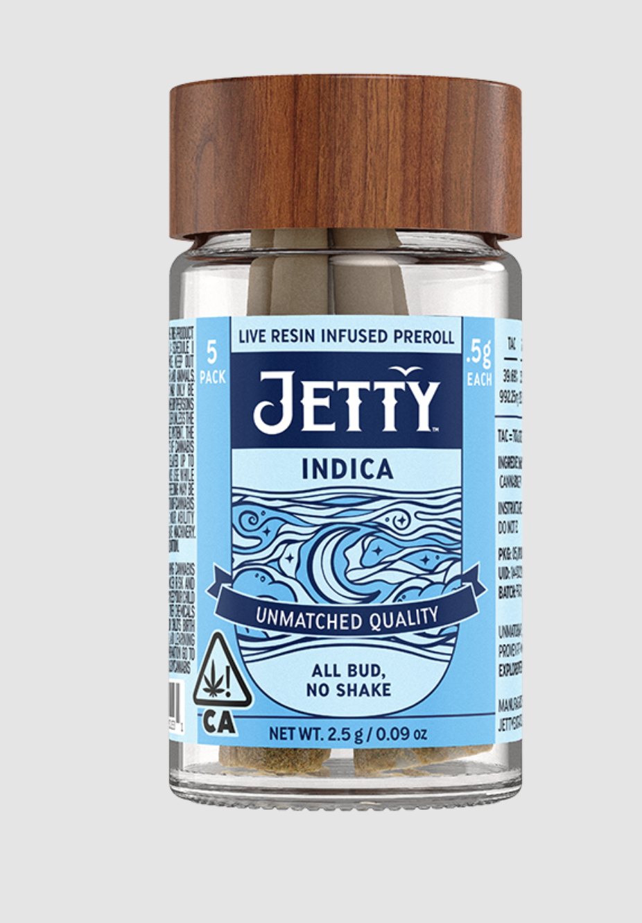 Jetty .5g Hash Burger X Grape Gas Live Resin Infused Pre-Roll 5pk