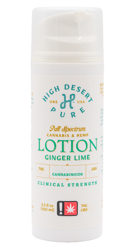 High Desert Pure Clinical Strength 1:1:1 Ginger Lime Lotion 100ml