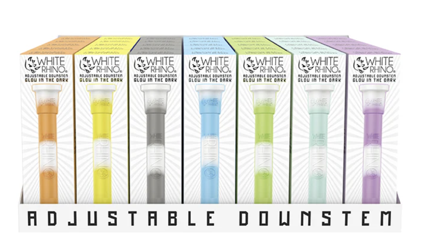 White Rhino | Downstems | Glow In The Dark