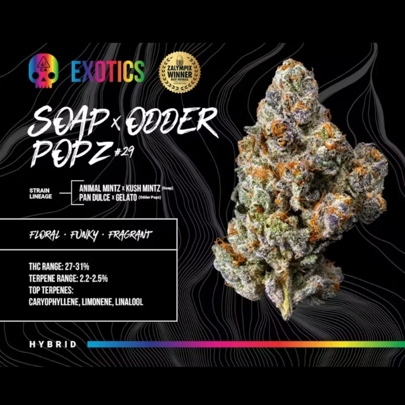 Bosky Soap x Odder Popz #29 (H) Flower 3.5g