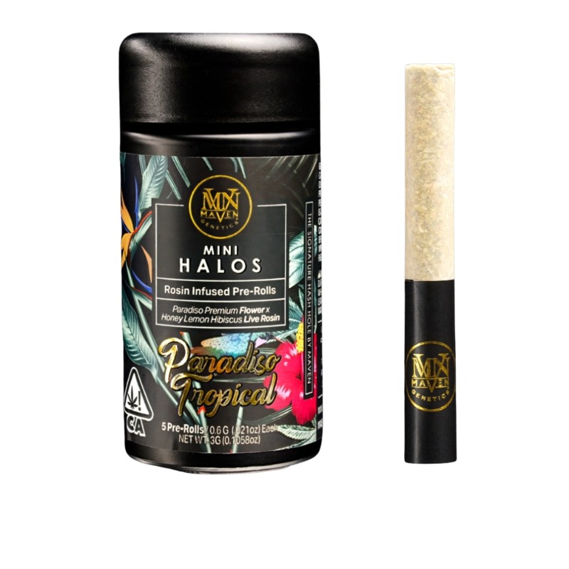 Maven Halos Paradiso Tropical (S/H) Rosin Preroll 5pk 3g