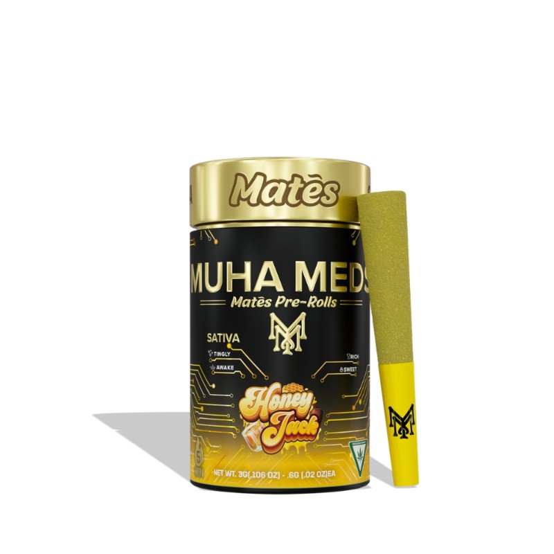 Muha Meds Honey Jack (S) Infused Preroll 5pk 3g