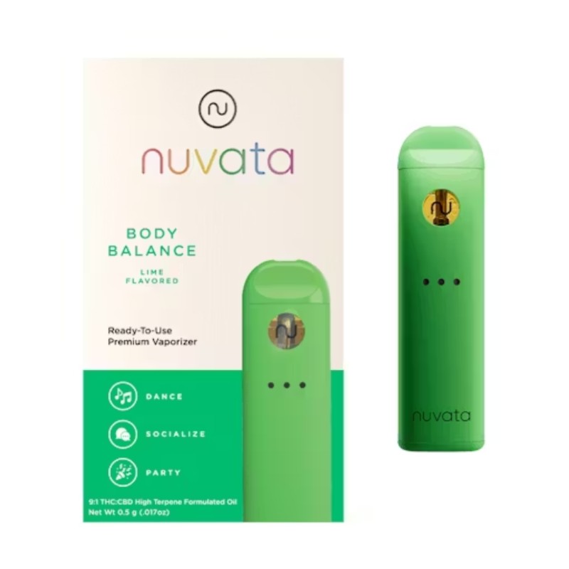 Nuvata Lime Body Balance 9:1 THC:CBD (H) AIO 1g