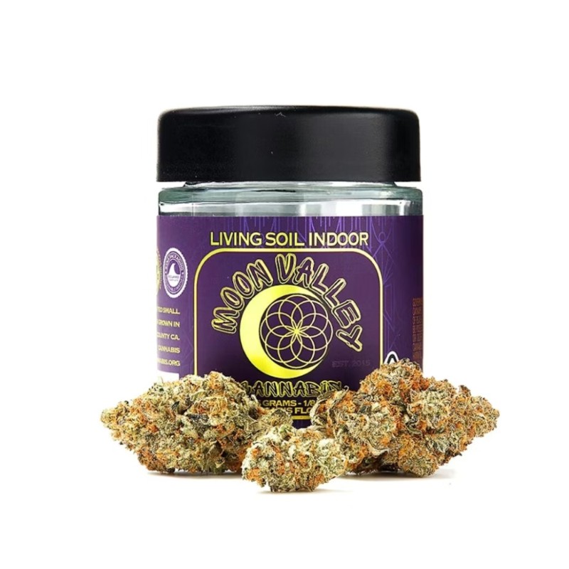 Moon Valley Strawberry Hash Burger (H) Living Soil Flower 3.5g
