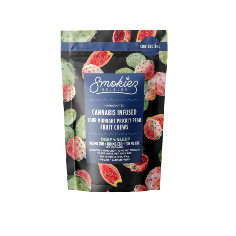 Smokiez Sour Midnight Prickly Pear CBN Trifecta (I) Gummies 300mg