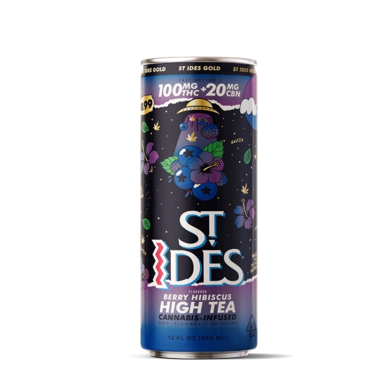 St Ides Nighttime Berry Hibiscus 5:1 THC:CBN High Tea Drink 120mg