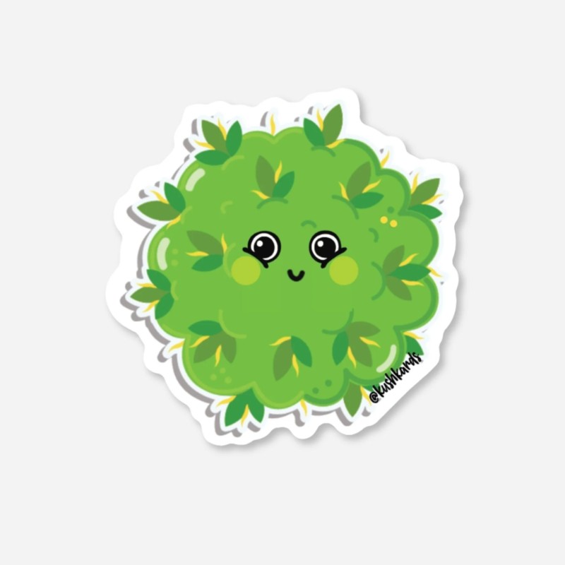Kush Kards Cute Bud Kush Sticker