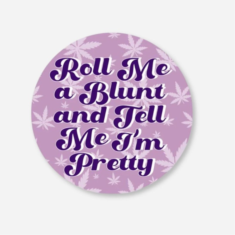 KushKards Roll Me A Blunt Sticker