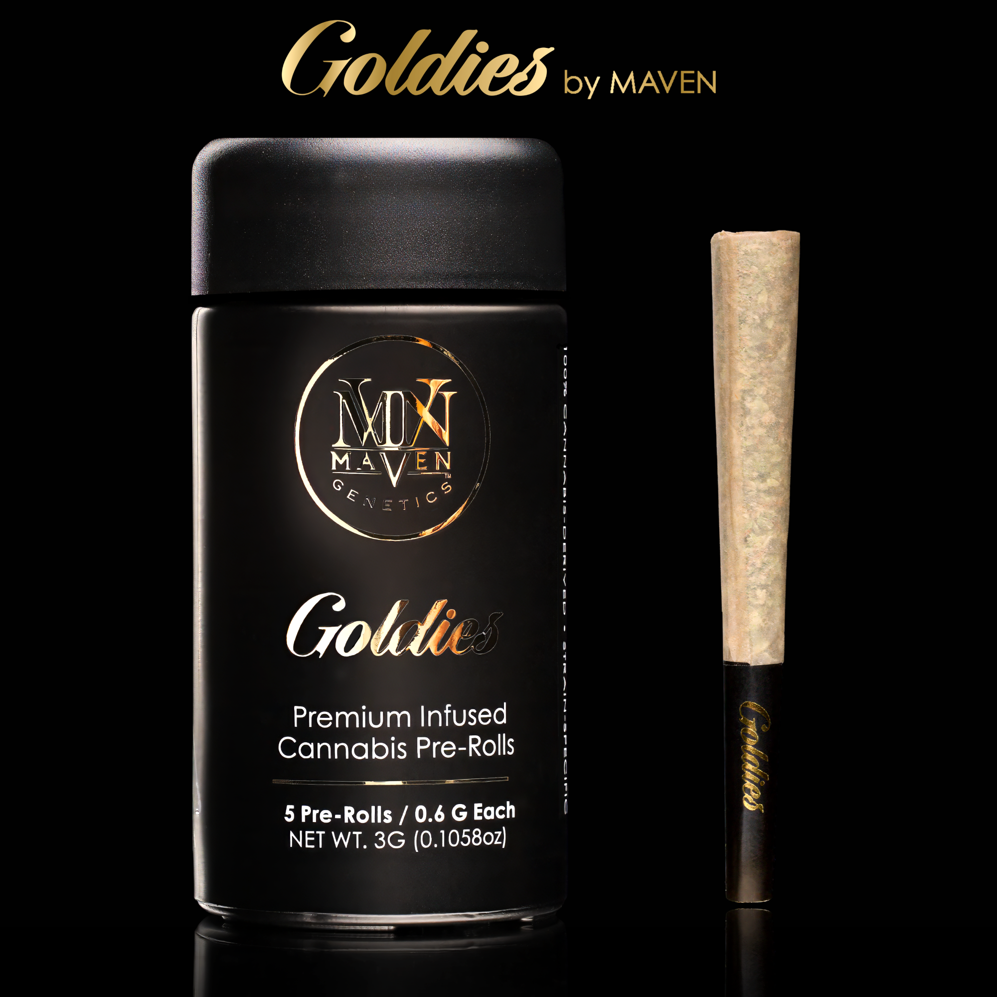 Maven | Infused Pre-Roll | Goldies | Chroma | 3g | 5pack