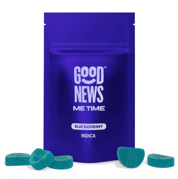 Good News Me Time Blue Raspberry 100mg 20pk Gummies