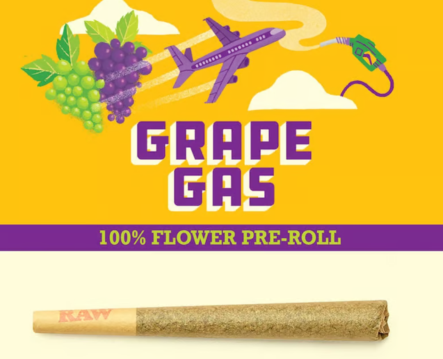 Paper Crane Grape Gas 1g Preroll