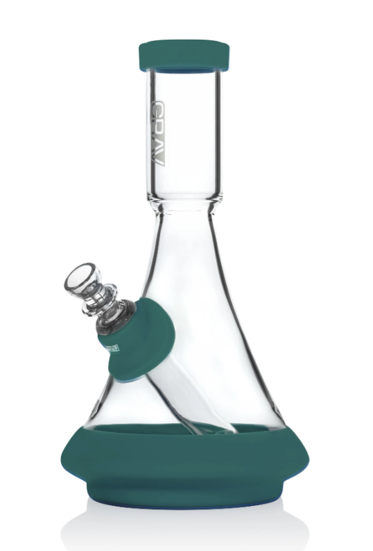GRAV | Deco Beaker with Silicone | Teal