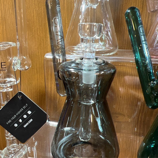 GRAV | Hourglass Bubbler | Smoke
