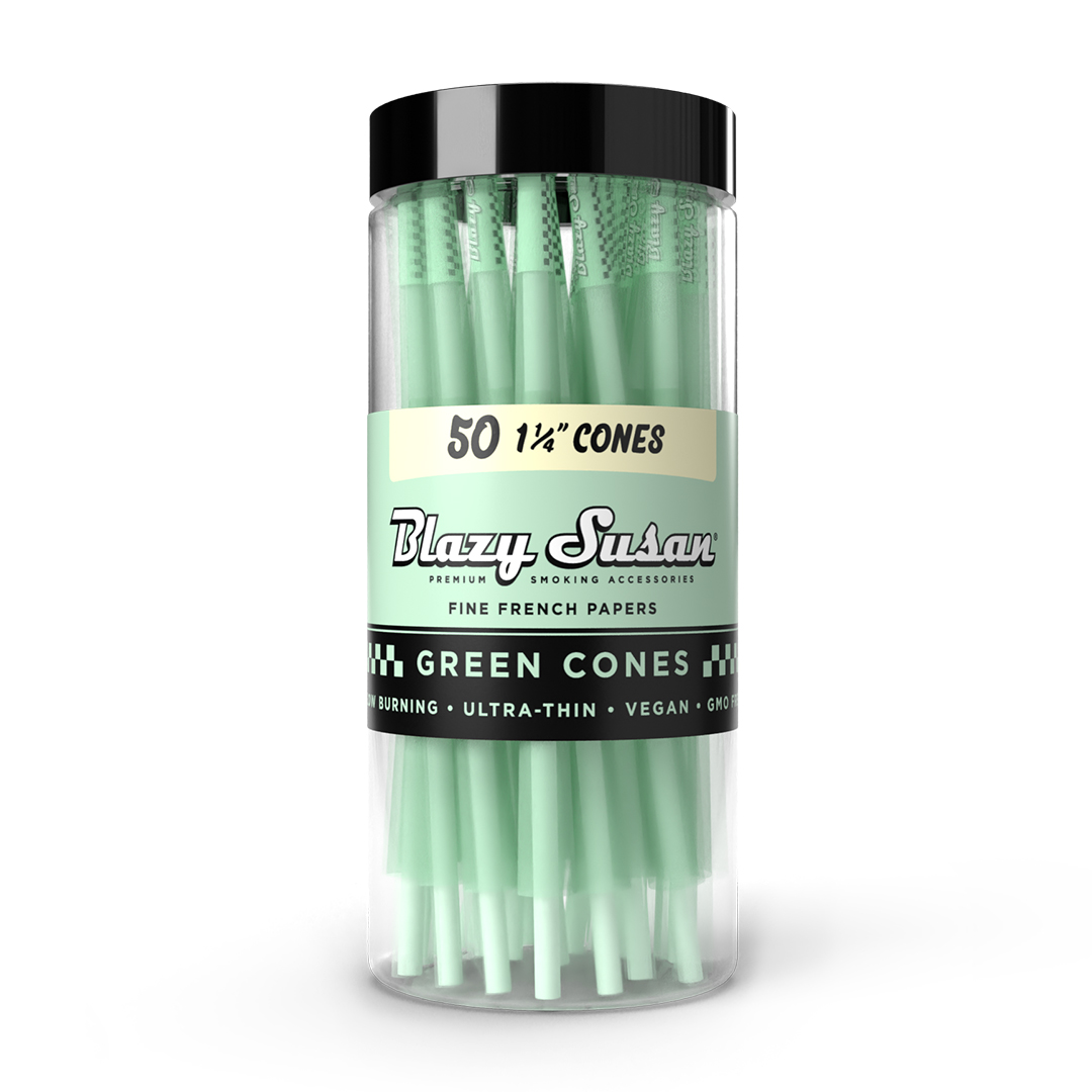 Blazy Susan | 1 1/4 cones (50 count) | Green