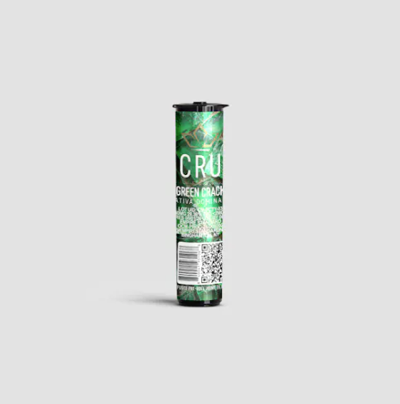 Cru | Green Crack | 0.5G Kief infused pre roll