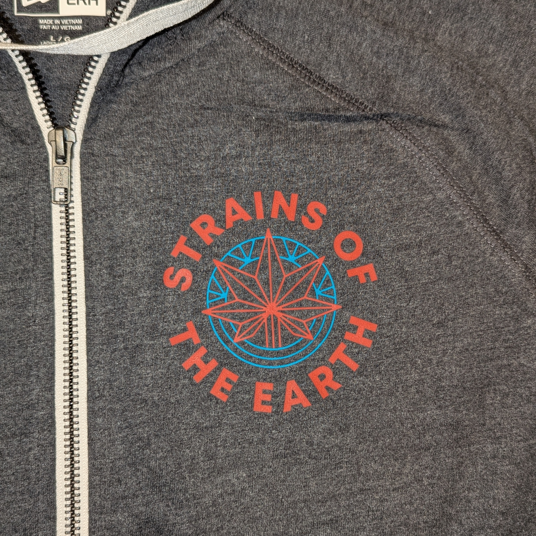 Strains Of The Earth | Woman's Zip-up Hoodie | Assorted Sizes | Gray