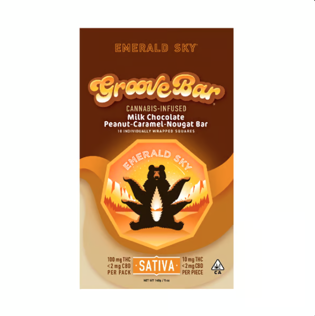 Edible: Sativa Groove Bar (10-Pack) - 100mg