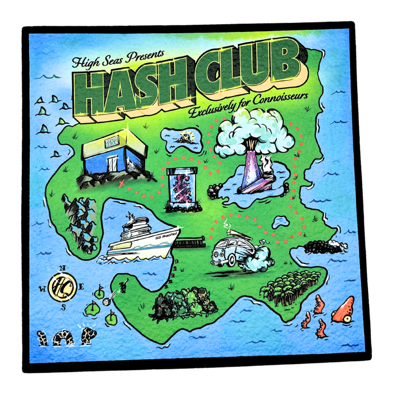 High Seas - Hash Club - Dab Mat - High Seas Map - Accessories