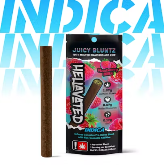 Raspberry Blitz, Flavored Infused Blunt, 2.5g