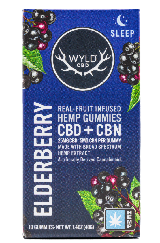 Wyld HEMP Elderberry 5:1 CBN 20pk