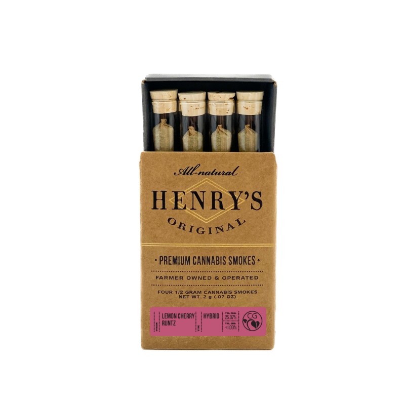 Henry's Lemon Cherry Runtz (H) Preroll 4pk 2g