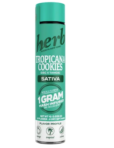 Herb | Tropicana Cookies Infused Pre roll | 1G Sativa