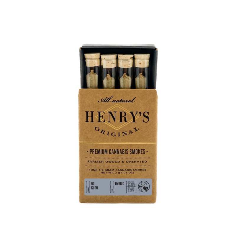 Henry's OG Kush (H) Preroll 4pk 2g