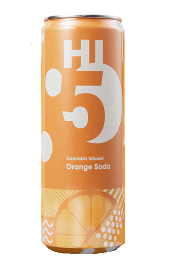 Hi5 Orange 5mg 4pk Soda