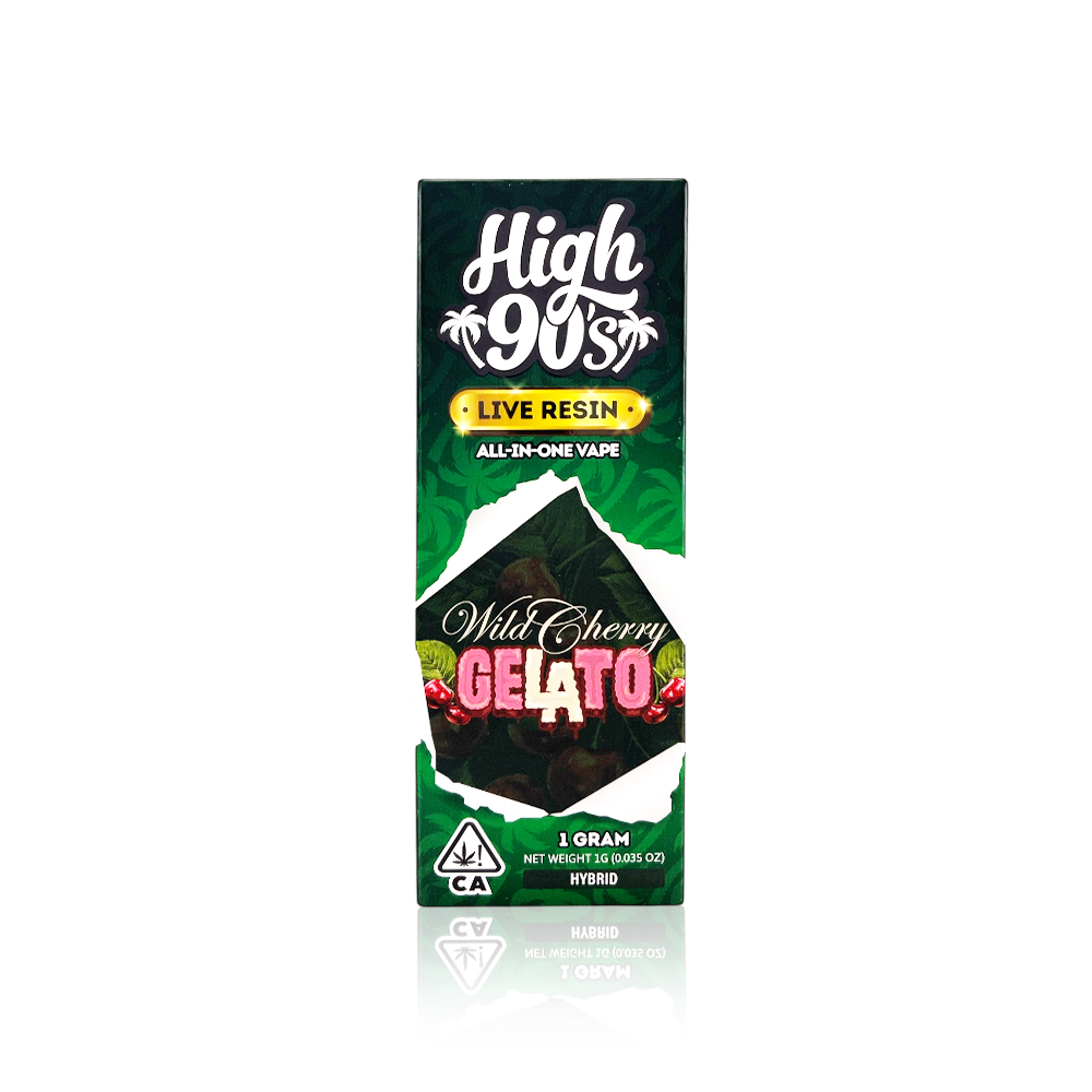 HIGH 90'S - All In One - Wild Cherry Gelato - Liver Resin - 1G
