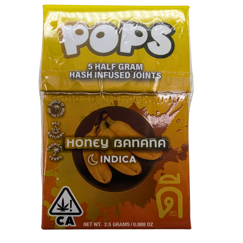 Thai Pops Hash Infused Prerolls 5pk 2.5g - Honey Banana (I)