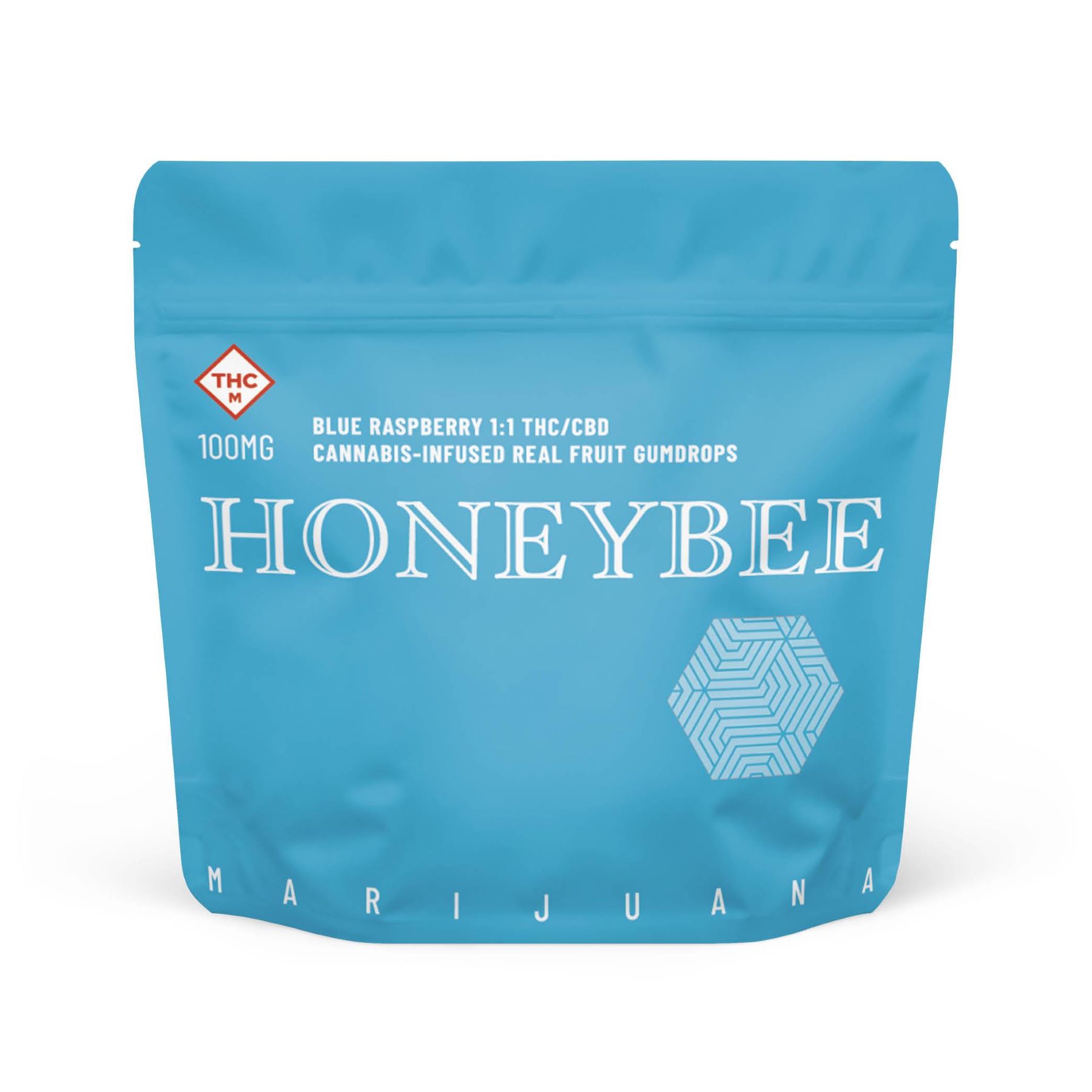 HONEYBEE - BLUE RASPBERRY 1:1 GUMDROPS 100MG