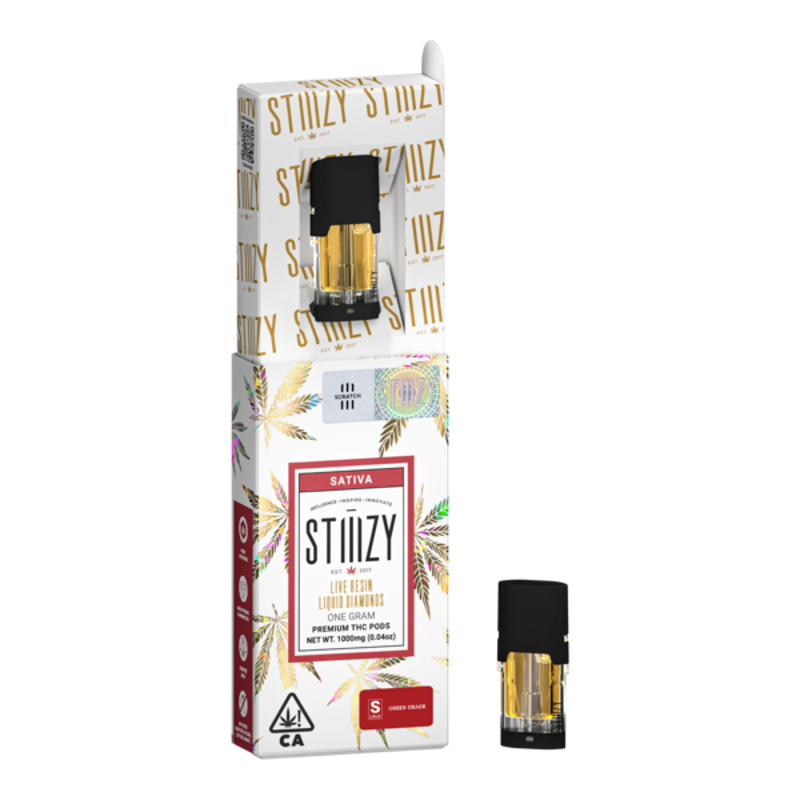 Stiiizy Green Crack (S) LQD Vape Pod 1g