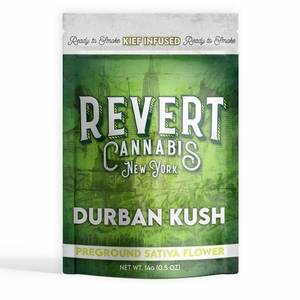 REVERT | Durban Kush | Pre-ground (KIEF INFUSED) | 14G