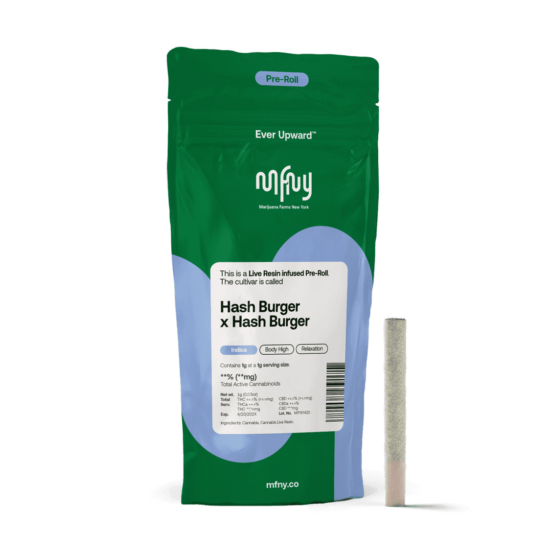 MFNY | Hash burger X Hash burger | Single Preroll .75G Live Resin