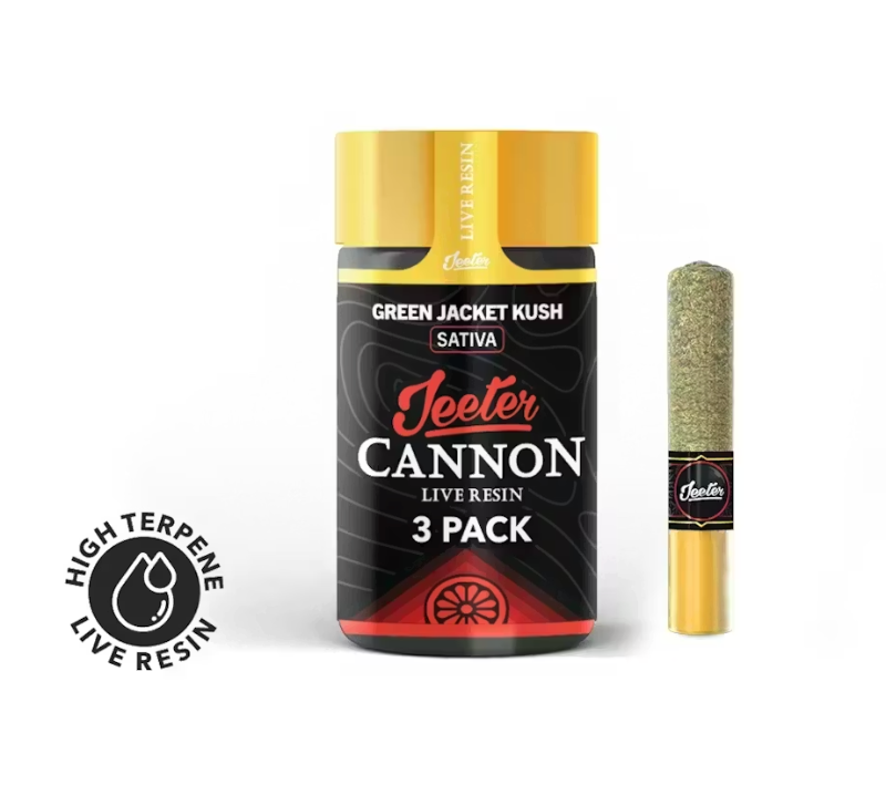 Jeeter - Green Jacket Kush Infused Cannon 3pk 1.5g