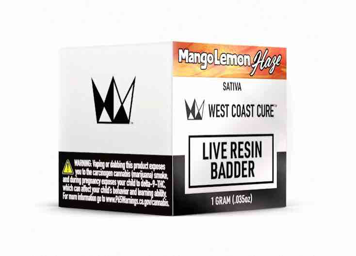 West Coast Cure - Mango Lemon Haze Live Resin Badder 1g