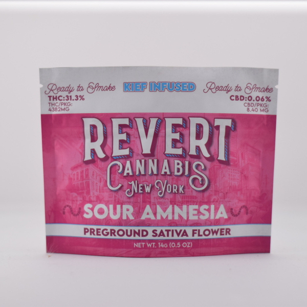 Sour Amnesia 14g Ground Infused Flower | Revert