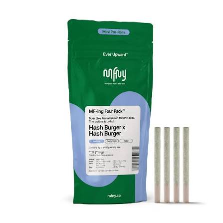 X| MFNY | Hash Burger x Hash Burger | Live Resin Infused Prerolls | 4pk | .75g