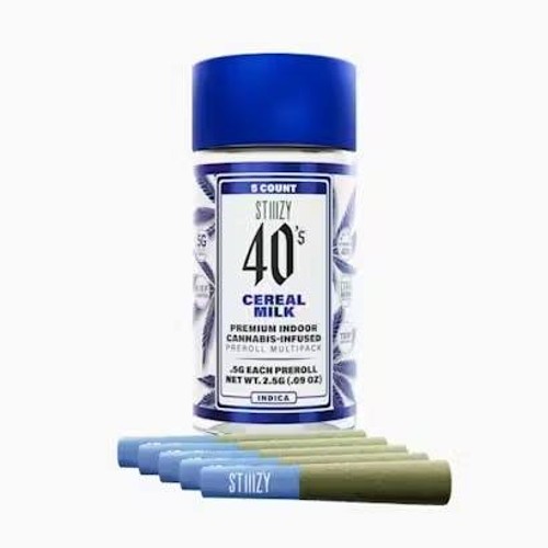 STIIIZY - Cereal Milk Infused 40's 5pk - 2.5g - Preroll