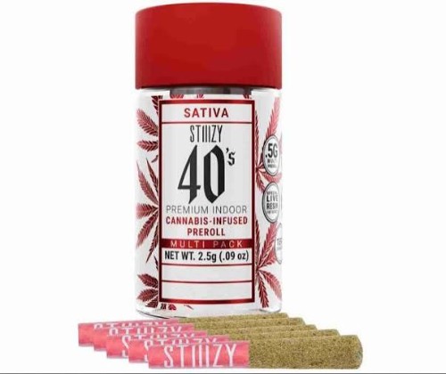 STIIIZY - Green Crack Infused 40's 5pk - 2.5g - Preroll